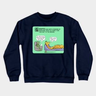 GIRAFFE THERAPY - ZOODRAWS COMIC Crewneck Sweatshirt